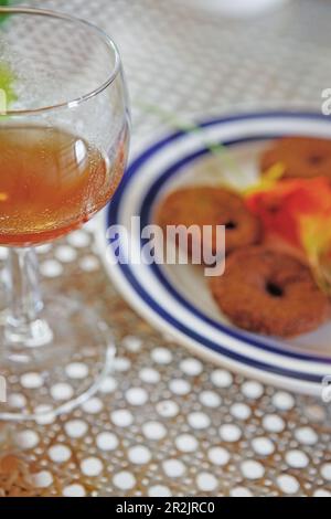 Rumpunsch e fritto frutta Pane speziato con pimiento, La Reunion, Oceano Indiano Foto Stock