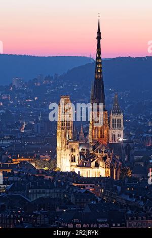 Cattedrale di Notre-dame de l'Assomption, Rouen, Normandia, Francia Foto Stock