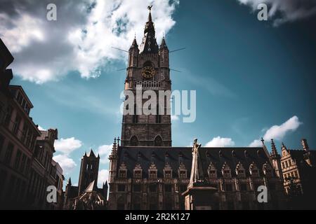 Il campanile di Ghent, Belgio Foto Stock