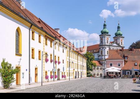 Waldsassen; Piazza della Basilica, monastero di Waldsassen Foto Stock