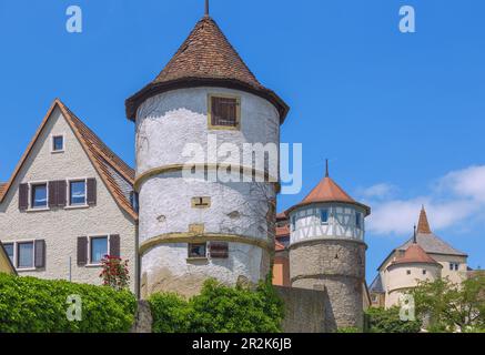 Dettelbach; Muro della città orientale Foto Stock