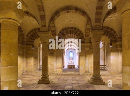 Speyer, Cattedrale di Santa Maria e Santo Stefano, cripta Foto Stock