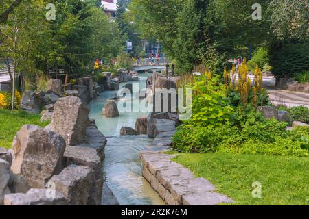 Whistler Village, Village Park East Foto Stock
