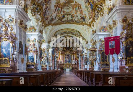 Monastero di Raitenhaslach, chiesa del monastero Foto Stock