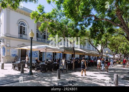 Funchal; Avenida Arriaga, il Ritz Madeira Foto Stock