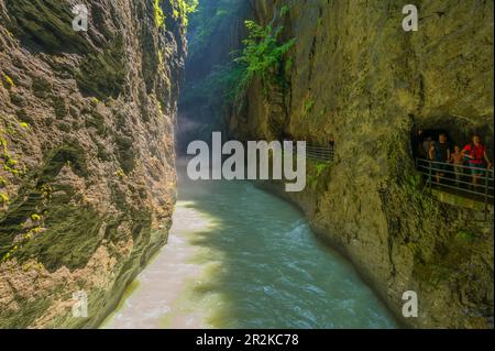 La Gola di Aare tra Innertkirchen e Meiringen, Cantone di Berna, Svizzera Foto Stock
