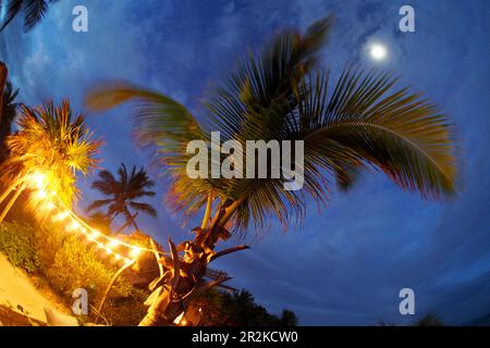 Hotel sulla spiaggia a Tulum, Yucatan, Messico Foto Stock