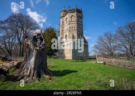 Culloden Tower a Richmond, North Yorkshire Foto Stock