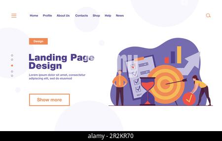 Gente piccola che sviluppa il sistema di controllo di auto Illustrazione Vettoriale