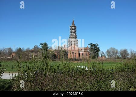 L'Abbazia di Chiaravalle a Chiaravalle vicino a Milano. Foto Stock