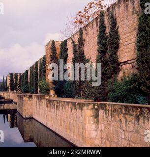 MURALLAS - S X/XI - FOTO AÑOS 60. Ubicazione: ESTERNO. CORDOBA. SPAGNA. Foto Stock