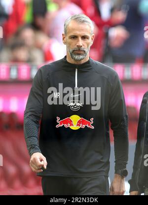 Monaco, Germania. 20th maggio, 2023. Firo : 20th maggio 2023, calcio, campionato 1st, 1st Bundesliga, stagione 2022/2023, 33rd matchday FC Bayern Monaco - RB Leipzig coach Marco Rose, RB Leipzig, RBL, Leipzig, mezza figura, Credit: dpa/Alamy Live News Foto Stock