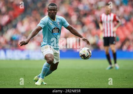 Bilbao, Spagna. 20th maggio, 2023. Joseph Aidoo di RC Celta durante la partita la Liga tra Athletic Club e RC Celta ha giocato allo stadio di San Mames il 20 maggio 2023 a Bilbao, Spagna. (Foto di Cesar Ortiz/PRESSIN) Credit: PRESSINPHOTO SPORTS AGENCY/Alamy Live News Foto Stock