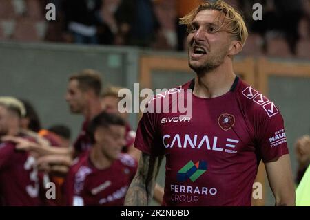 Stadio Oreste Granillo, Reggio Calabria, 19 maggio 2023, Di Chiara Gianluca Reggina ritratto durante Reggina 1914 vs Ascoli Calcio - Italiano SO Foto Stock