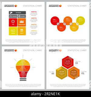 Insieme di schemi creativi per il lavoro di squadra, concetto di brainstorming Illustrazione Vettoriale
