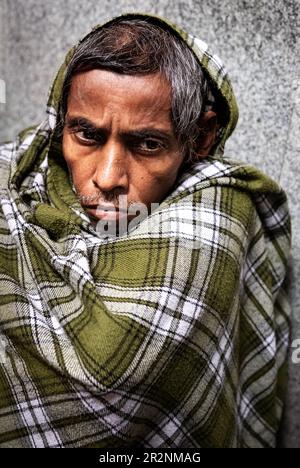 Residente di casa per i moribondi a Kolkata, India Foto Stock