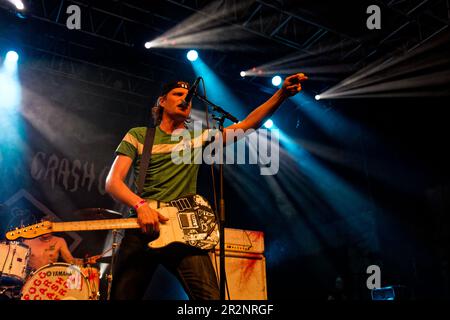 POGO CAR CRASH CONTROL a Rock A l'Usine, Istres, FRANCIA, 11/05/2023 Florent 'MrCrash' B. Foto Stock