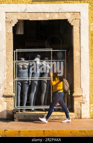 Negozio di manichini a Valladolid, Yucatan, Messico Foto Stock