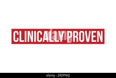 Vettore di tenuta timbro in gomma clinicamente testato Illustrazione Vettoriale