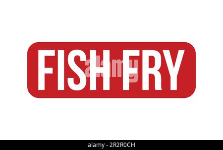 Fish Fry Rubber Stamp Seal Vector Illustrazione Vettoriale