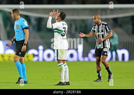 Curitiba, Brasile. 20th maggio, 2023. Couto Pereira Stadium Robson do Coritiba, celebra il suo gol durante la partita tra Coritiba e Atletico Mineiro, per il 7th° round del Campionato brasiliano 2023, presso lo Stadio Couto Pereira questo Sabato, 20. €30761 (Heuler Andrey/SPP) Credit: SPP Sport Press Photo. /Alamy Live News Foto Stock