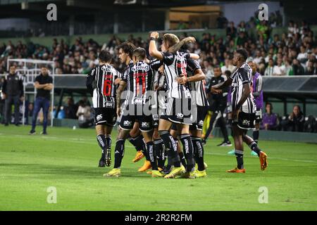 Curitiba, Parana, Brasil. 20th maggio, 2023. (SPO) Campionato brasiliano di Calcio: Coritiba vs Atletico MG. 20 maggio 2023, Curitiba, Parana, Brasile: Incontro di calcio tra Coritiba e Atletico MG valido per il 7th° round del Campionato di calcio brasiliano 2023, all'Estadio Couto Pereira di Curitiba. Atletico MG ha vinto 2-1. Credit: Edson de Souza/Thenews2 (Credit Image: © Edson De Souza/TheNEWS2 via ZUMA Press Wire) SOLO PER USO EDITORIALE! Non per USO commerciale! Foto Stock