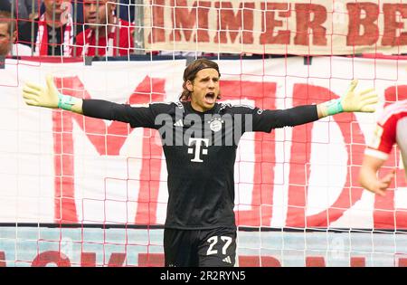 Yann Sommer, portiere FCB 27 nella partita FC BAYERN MUENCHEN - RB LEIPZIG 1.German Football League il 20 maggio 2023 a Monaco di Baviera, Germania. Stagione 2022/2023, giorno 33, 1.Bundesliga, FCB, München, 33.Spieltag. © Peter Schatz / Alamy Live News - LE NORMATIVE DFL VIETANO L'USO DELLE FOTOGRAFIE come SEQUENZE DI IMMAGINI e/o QUASI-VIDEO - Foto Stock