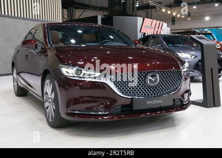 Barcellona, Spagna - 14 maggio 2023: Mazda 6 in mostra all'Automobile Barcelona 2023 a Barcellona, Spagna. Foto Stock