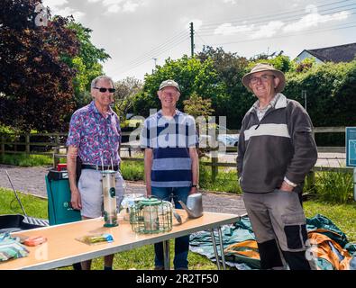 East Budleigh in Bloom Plant sale. Un villaggio situato nel cuore della contea di Devon. Foto Stock