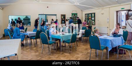 East Budleigh in Bloom Plant sale. Un villaggio situato nel cuore della contea di Devon. Foto Stock