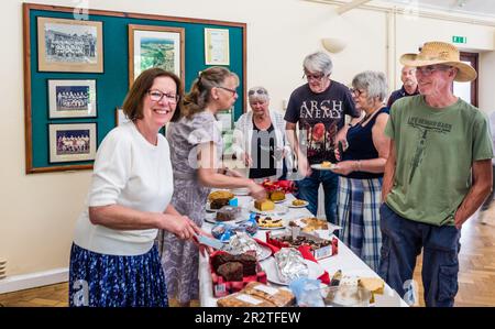 East Budleigh in Bloom Plant sale. Un villaggio situato nel cuore della contea di Devon. Foto Stock