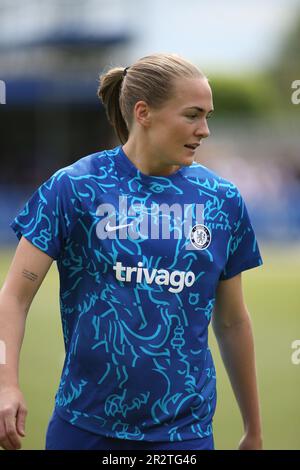 Londra, Regno Unito. 21st maggio, 2023. Londra, 21st 2023 maggio: Magdalena Eriksson (16 Chelsea) durante il gioco di Barclays fa Womens Super League tra Chelsea e Arsenal a Kingsmeadow, Londra, Inghilterra. (Pedro Soares/SPP) Credit: SPP Sport Press Photo. /Alamy Live News Foto Stock