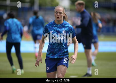Londra, Regno Unito. 21st maggio, 2023. Londra, 21st 2023 maggio: Magdalena Eriksson (16 Chelsea) durante il gioco di Barclays fa Womens Super League tra Chelsea e Arsenal a Kingsmeadow, Londra, Inghilterra. (Pedro Soares/SPP) Credit: SPP Sport Press Photo. /Alamy Live News Foto Stock