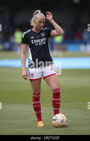 Londra, Regno Unito. 21st maggio, 2023. Londra, 21st 2023 maggio: Stina Blackstenius (25 Arsenal) durante il gioco di Barclays fa Womens Super League tra Chelsea e Arsenal a Kingsmeadow, Londra, Inghilterra. (Pedro Soares/SPP) Credit: SPP Sport Press Photo. /Alamy Live News Foto Stock