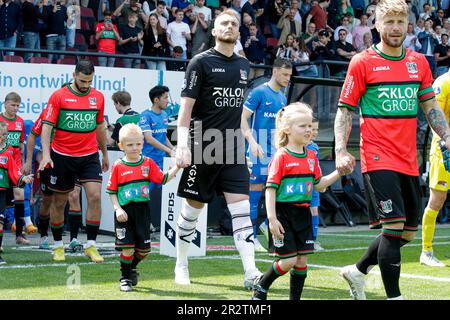 Nijmegen, Paesi Bassi. 21st maggio, 2023. NIJMEGEN, PAESI BASSI - MAGGIO 21: Portiere Jasper Cillessen di NEC Nijmegen durante la partita di Eredivie tra NEC Nijmegen e AZ Alkmaar a Goffertstadion il 21 Maggio 2023 a Nijmegen, Paesi Bassi (Foto di Broer van den Boom/Orange Pictures) Credit: Orange Pics BV/Alamy Live News Foto Stock