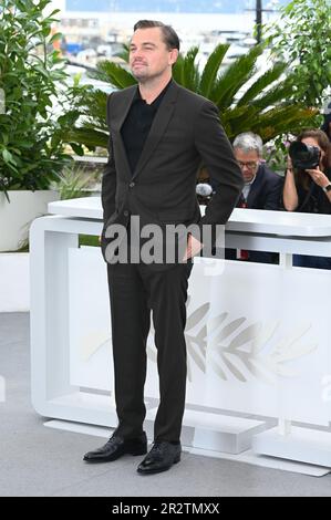 Cannes, Francia. 21st maggio, 2023. CANNES, FRANCIA. 21 maggio 2023: Leonardo DiCaprio alla fotocellula per gli uccisori della Luna dei Fiori al Festival de Cannes 76th. Picture Credit: Paul Smith/Alamy Live News Foto Stock