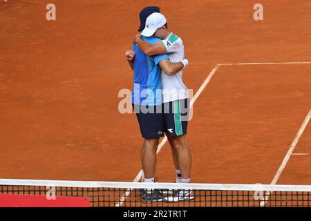Roma, . 21st maggio, 2023. Hugo NYS, Jan Zielinski vince la doppia finale durante gli internazionali BNL d'Italia 2023 a Foro Italico, 21th maggio 2023 Fotografo01 Credit: Independent Photo Agency/Alamy Live News Foto Stock