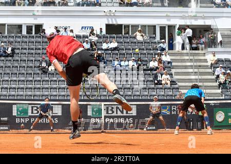 Roma, Italia. 21st maggio, 2023. Robin Haase e Botic Van De Zandschulp dei Paesi Bassi durante la finale della doppietta contro Hugo NYS di Monaco e Jan Zielinski della Polonia al torneo di tennis Internazionale BNL d'Italia al Foro Italico di Roma il 21th maggio 2023. Credit: Insidefoto di andrea staccioli/Alamy Live News Foto Stock