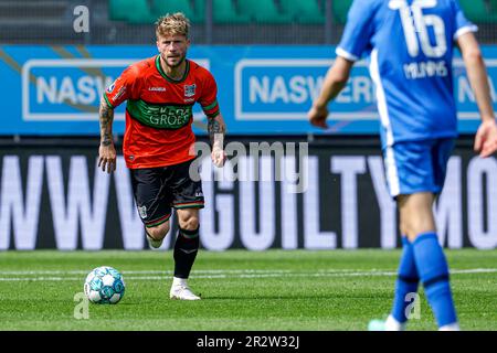 Nijmegen, Paesi Bassi. 21st maggio, 2023. NIJMEGEN, PAESI BASSI - MAGGIO 21: Lasse Schone di NEC Nijmegen in azione durante la partita di Eredivie tra NEC Nijmegen e AZ Alkmaar a Goffertstadion il 21 Maggio 2023 a Nijmegen, Paesi Bassi (Foto di Broer van den Boom/Orange Pictures) Credit: Orange Pics BV/Alamy Live News Foto Stock