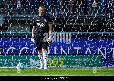Nijmegen, Paesi Bassi. 21st maggio, 2023. NIJMEGEN, PAESI BASSI - MAGGIO 21: Portiere Jasper Cillessen di NEC Nijmegen durante la partita di Eredivie tra NEC Nijmegen e AZ Alkmaar a Goffertstadion il 21 Maggio 2023 a Nijmegen, Paesi Bassi (Foto di Broer van den Boom/Orange Pictures) Credit: Orange Pics BV/Alamy Live News Foto Stock