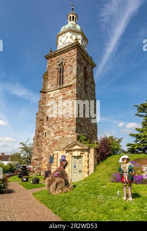 Esterno e giardino dell'Upton Heritage Centre. Upton su Severn. Foto Stock