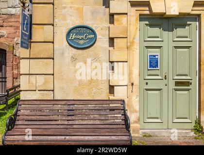 Esterno e giardino dell'Upton Heritage Centre. Upton su Severn. Foto Stock
