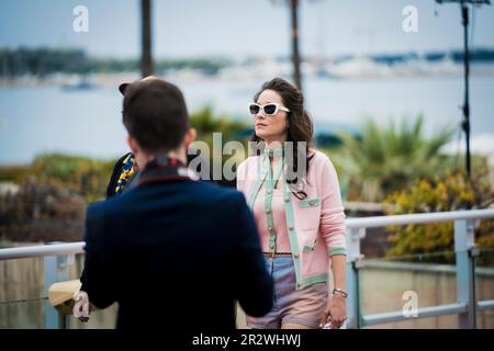 Cannes, Francia, 21th maggio 2023, Marion Cotillard partecipa al 76th° festival annuale del cinema di Cannes al Palais des Festivals (Credits photo: Giovanna Onofri) Foto Stock