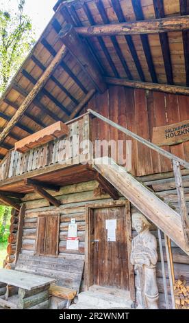 Bad Goisern am Hallstättersee: Holzknechmuseum (museo della tagliatrice di legno) a Salzkammergut, Oberösterreich, Austria superiore, Austria Foto Stock