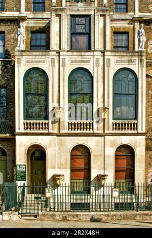 London Lincolns Inn Fields House e ingresso al Sir John Soanes Museum Foto Stock