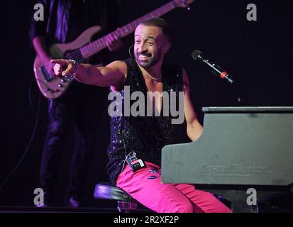 Sunrise FL, Stati Uniti. 20th maggio, 2023. Camila si esibisce durante il concerto di Uforia Amor A la Musica presso la FLA Live Arena il 20 maggio 2023 a Sunrise, Florida. Credit: Mpi04/Medi Punch/Alamy Live News Foto Stock