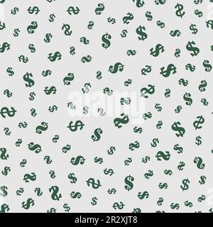 Dollaro senza cuciture sfondo modello. Illustrazione vettoriale Illustrazione Vettoriale