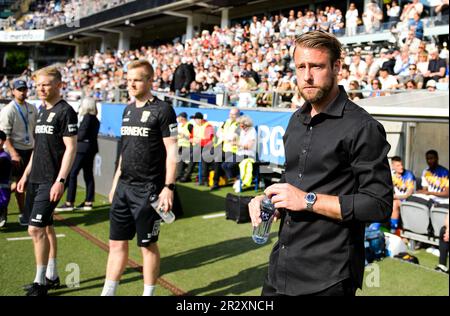 William Lundin allenatore dell'IFK Göteborg durante la partita nella Allsvenskan tra Göteborg e Hammarby a Gamla Ullevi a Gothenburg il 1 gennaio 2012 Foto Stock