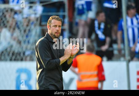 William Lundin allenatore dell'IFK Göteborg durante la partita nella Allsvenskan tra Göteborg e Hammarby a Gamla Ullevi a Gothenburg il 1 gennaio 2012 Foto Stock