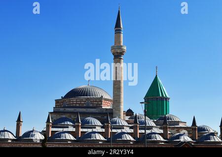 Museo Mevlana a Konya Anatolia centrale, Turchia. Dervisci vorticosi Foto Stock